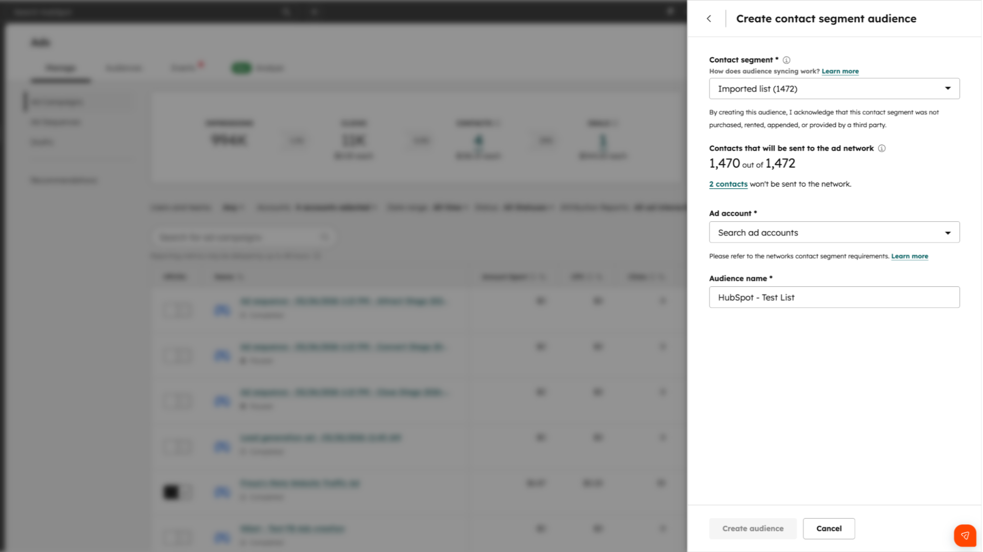 HubSpot Audiences